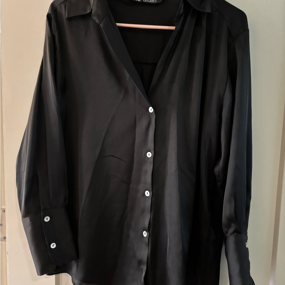 Express Black Button Down Shirt